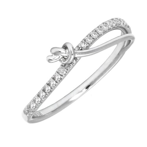 Anillo de Oro Blanco 14k