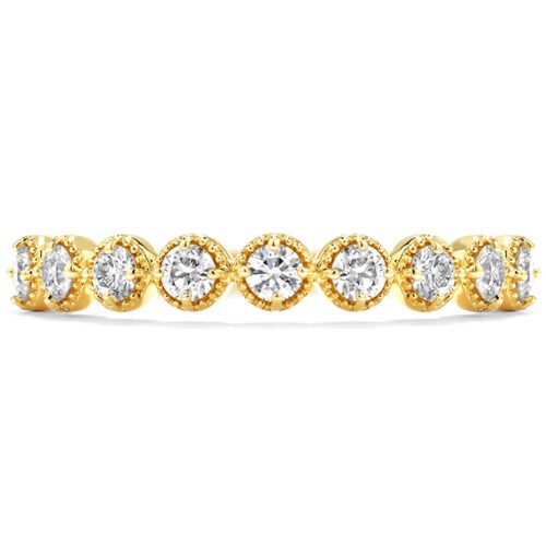 DIAMOND BAR SINGLE PRONG MILGRAIN BAND