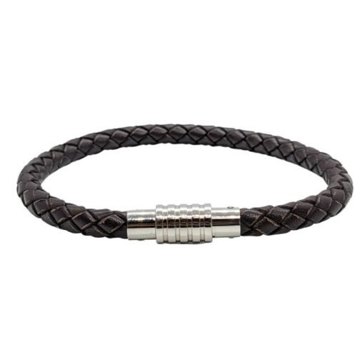 Pulsera de Cuero Café