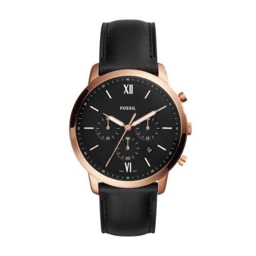 Neutra Chronograph Black Leather