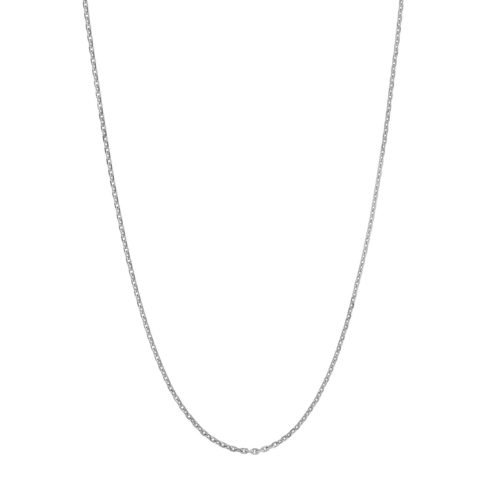Sterling Silver D/C Cable Chain with Lobster Lock