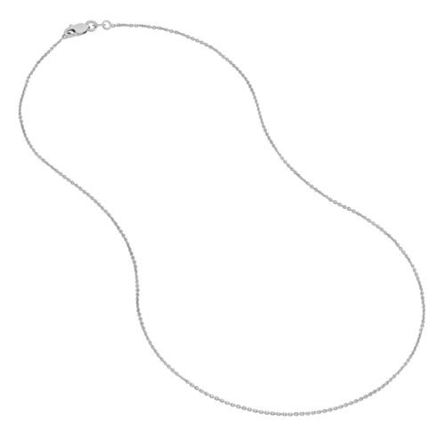 Sterling Silver D/C Cable Chain with Lobster Lock - Imagen 3