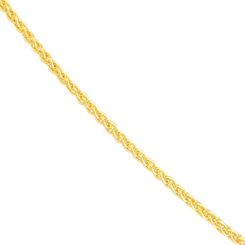 Sterling Silver Wheat Chain with Lobster Lock - Imagen 2