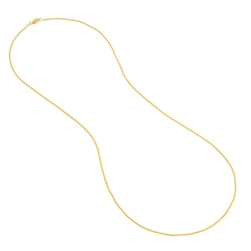 Sterling Silver Wheat Chain with Lobster Lock - Imagen 3