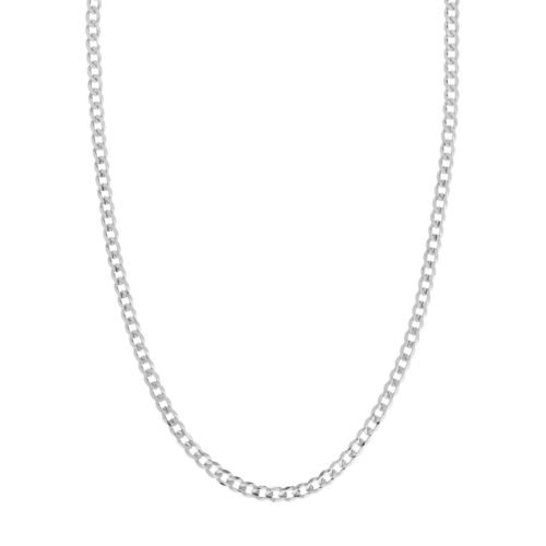 Sterling Silver Light Curb Chain with Lobster Lock