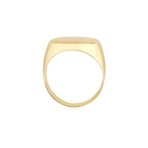 Engravable Soft Rectangle Signet Ring - Image 2