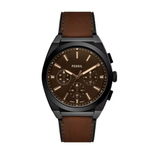 Fossil Everett Chronograph Brown Leather