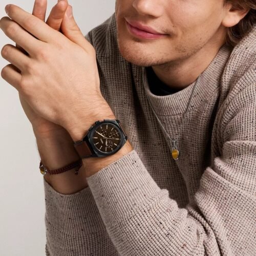 Fossil Everett Chronograph Brown Leather - Imagen 3