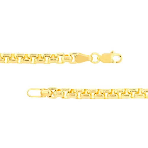 Solid Round Box Chain with Lobster - Imagen 2