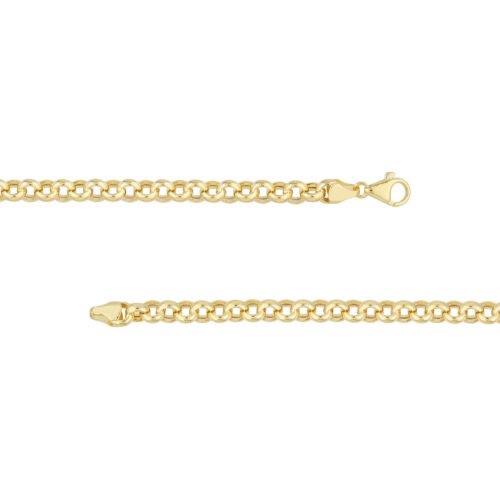 Hollow Rolo Chain with Pear Lobste - Imagen 3