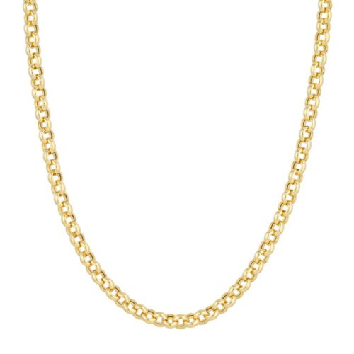 Hollow Rolo Chain with Pear Lobste