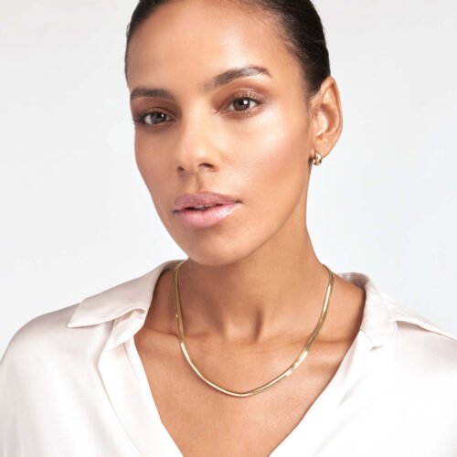 Light Oval Snake Chain with Lobster - Imagen 3