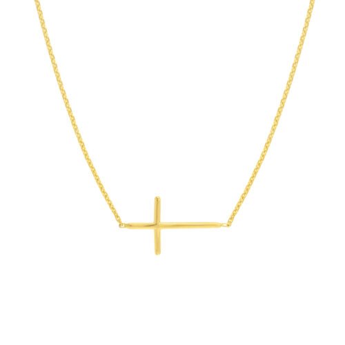 E2W Mini Cross Adj Necklace