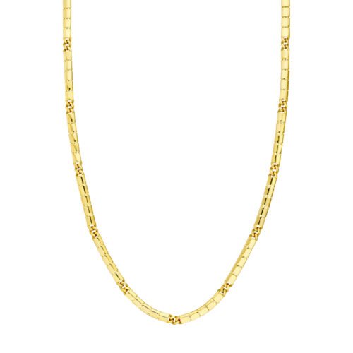 Hollow 5-1 Flat Tile Link Chain with Box Lock