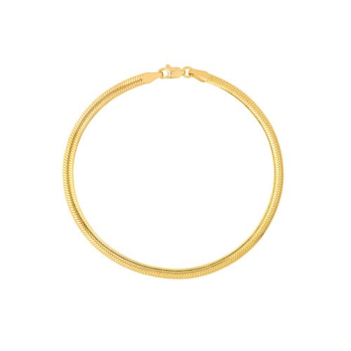 Oval Snake Chain with Lobster Lock