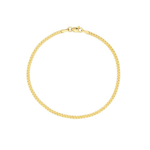 Serpentine Chain with Lobster Lock