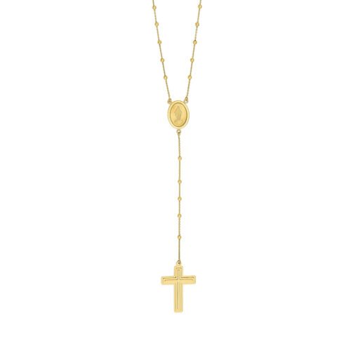 Traditional Rosary Necklace with Cross